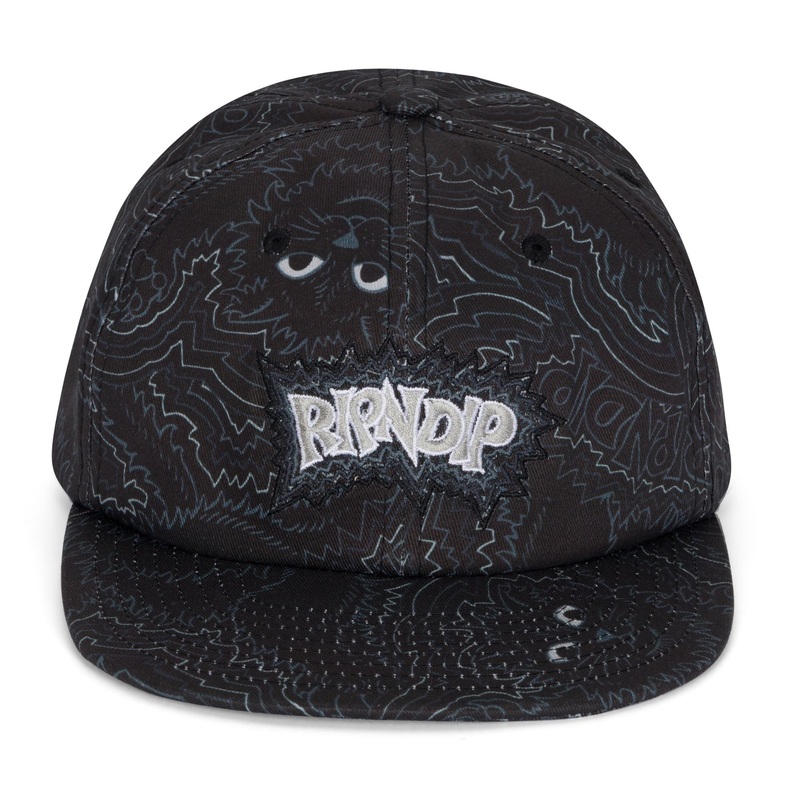 RIPNDIP Big Pussy Energy 6 Panel Hat – Black
