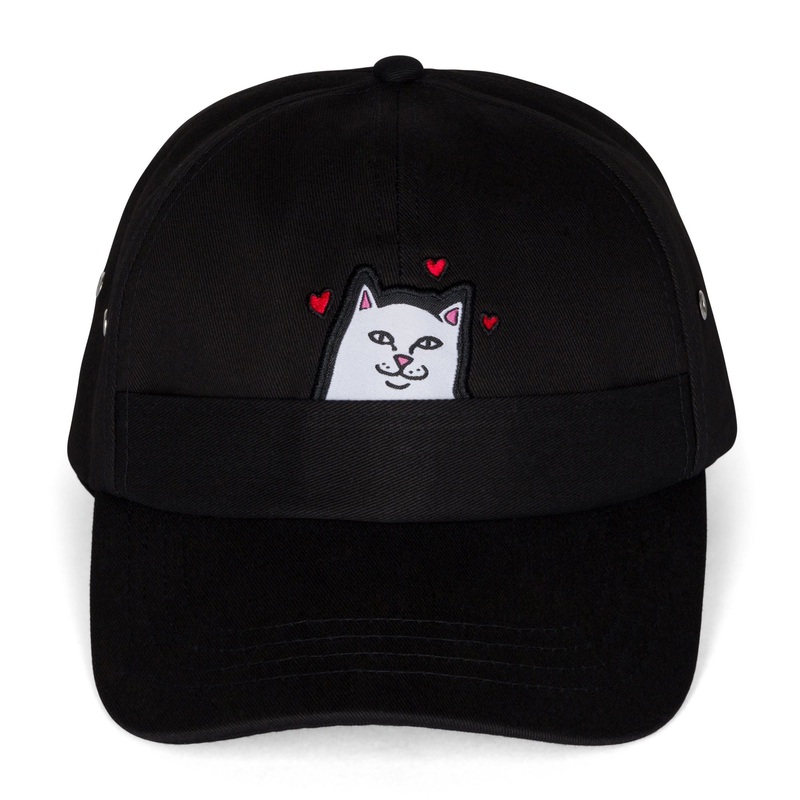 RIPNDIP Nermal Loves 6 Panel Hat – Black