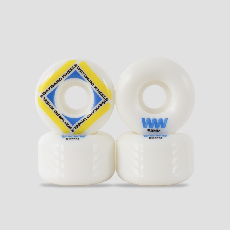 Wayward Waypoint Formula 52mm Skateboard Wheels White / Yellow / Blue