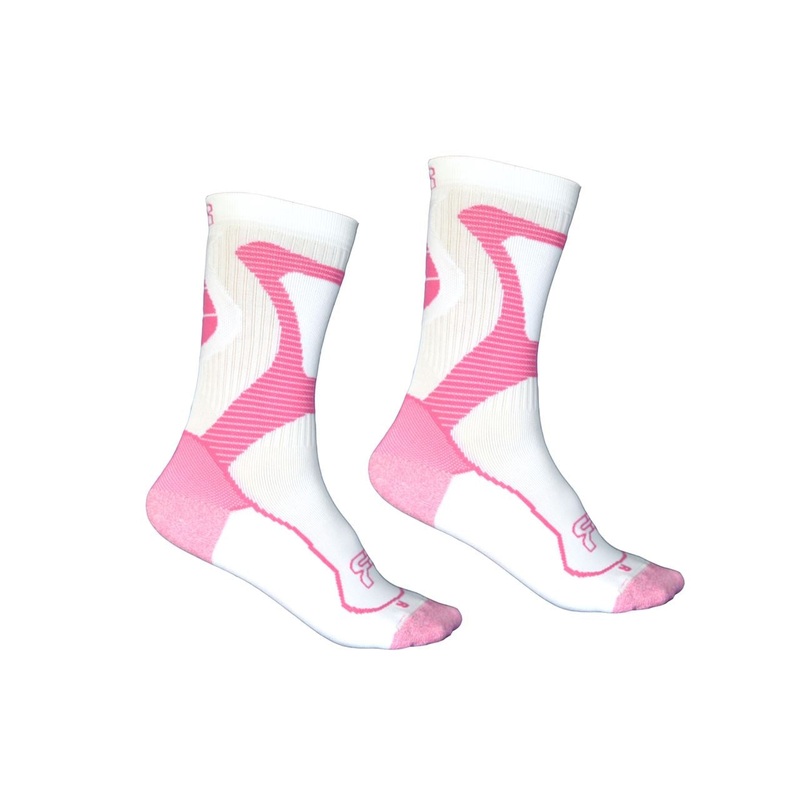 FR Nano Sports Socks – White/Pink UK 3.5-5 / EU 36-38