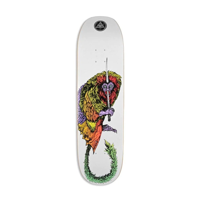 Welcome Tamarin on Moontrimmer 2.0 White Skateboard Deck – 8.5″