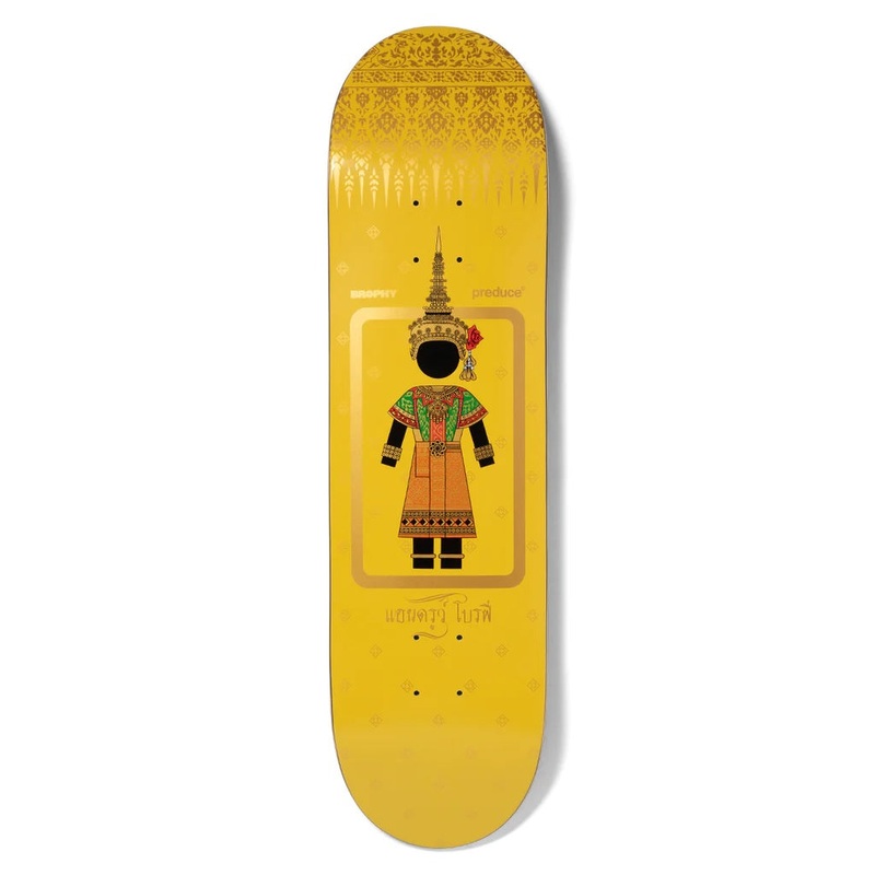Girl X Preduce Brophy Yellow Skateboard Deck – 8.375″