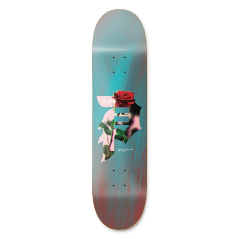 Primitive Long Play Teal Skateboard Deck – 8.25″