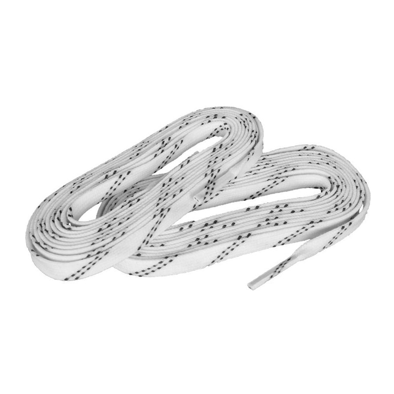 Waxed Hockey laces white 274cm/108″