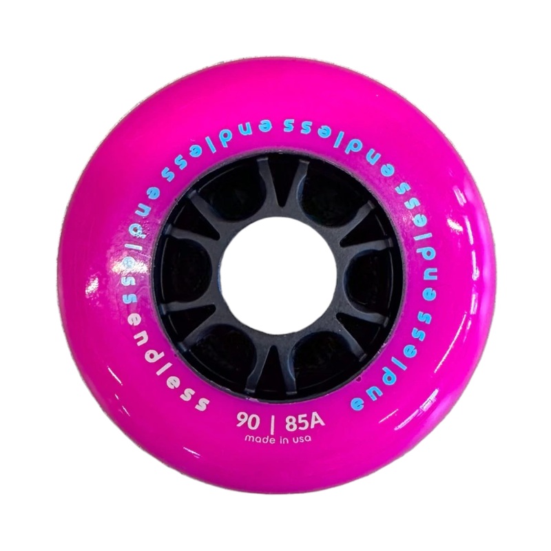 Endless Neon Pink 90mm Wheels – Set of 8