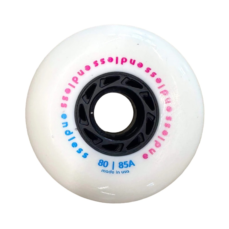 Endless White 80mm Wheels – Set of 4