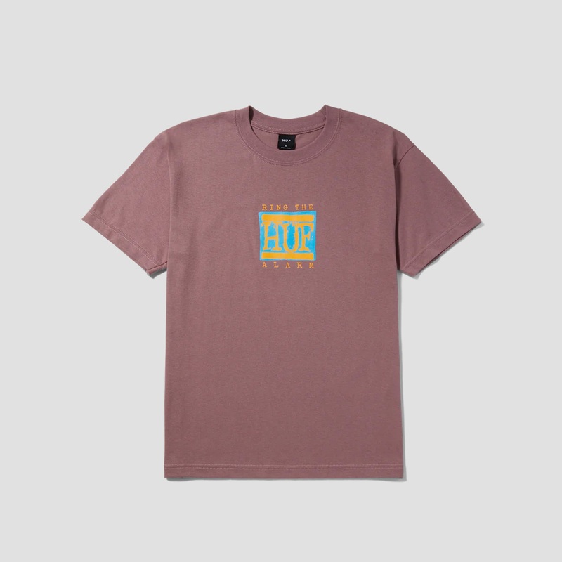 HUF Alarm T-Shirt Mauve Small