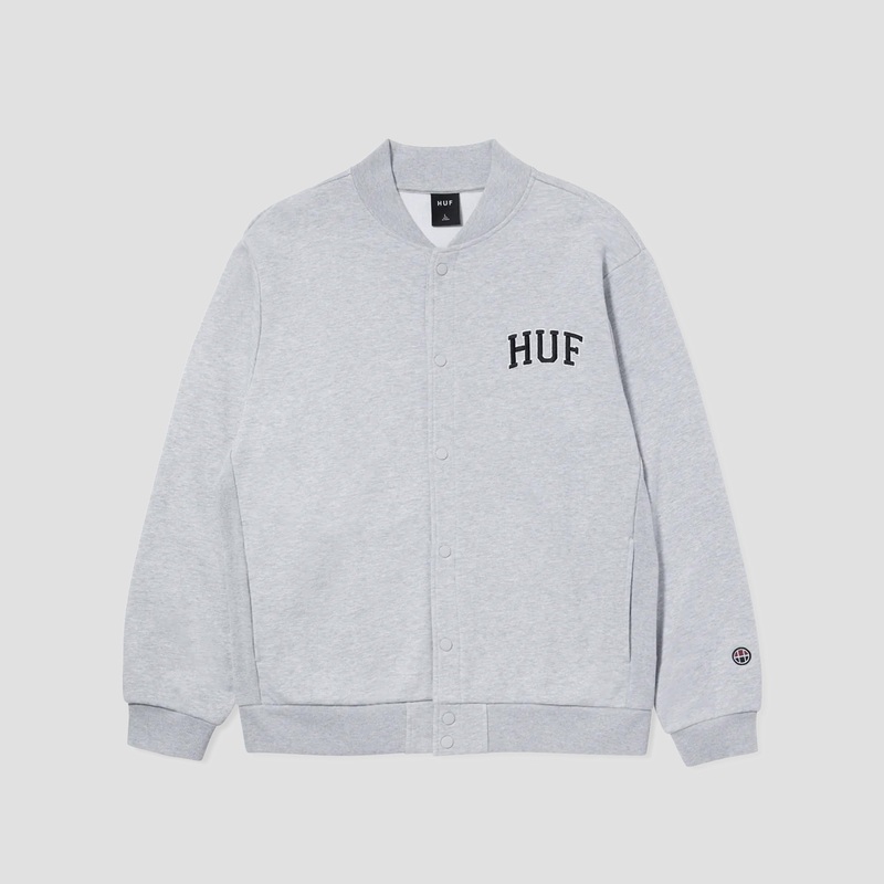 HUF Athletic Cardigan Heather Grey X-Small