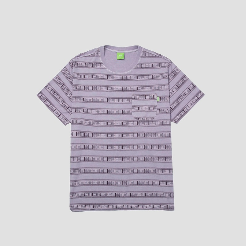 HUF Cooper Stripe Knit Top Dust Purple Small
