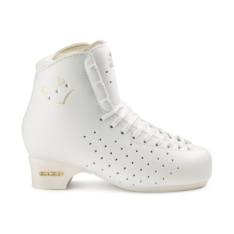 Edea Rondo Artistic Quad Boot Only – White Junior 195 C