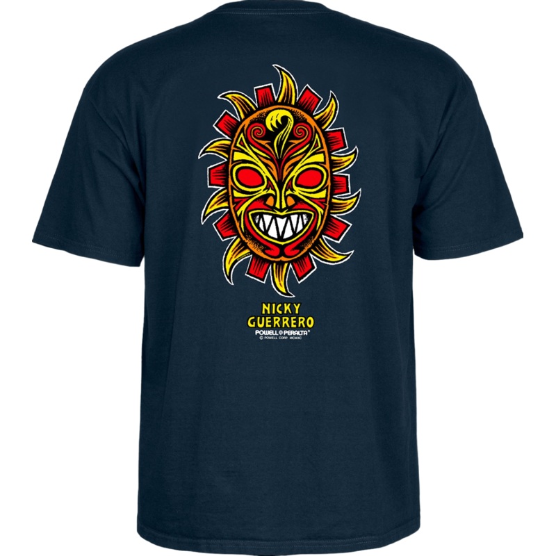Powell Peralta Guerrero Mask T Shirt – Navy S