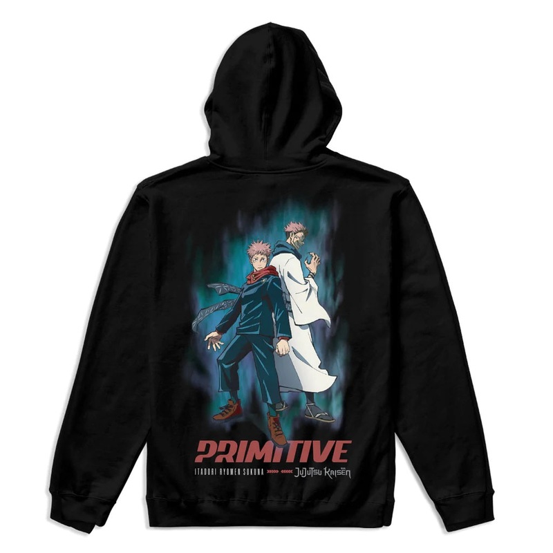 Primitive X Jujutsu Kaisen Itadori Sukuna Zip Hoodie – Black S