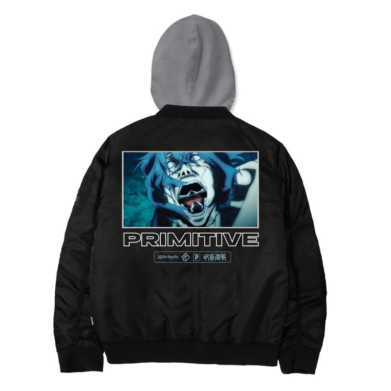 Primitive X Jujutsu Kaisen Mahito Bomber Jacket – Black S