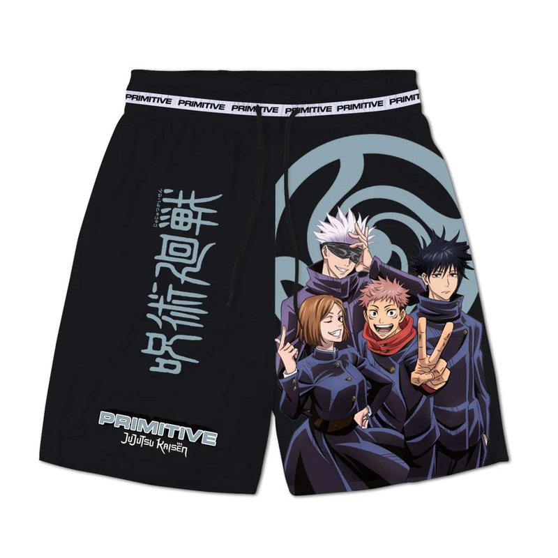 Primitive X Jujutsu Kaisen Mesh Shorts – Black S
