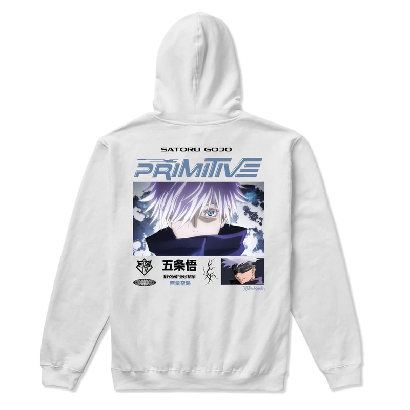 Primitive X Jujutsu Kaisen Satoru Hoodie – White S