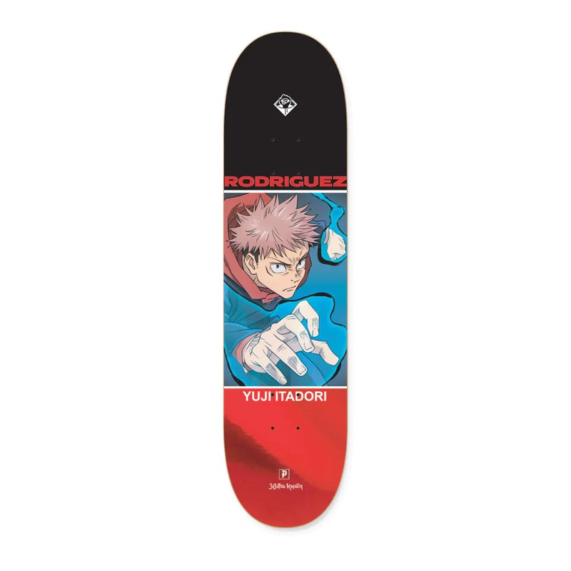 Primitive X Jujutsu Kaisen Yuji Rodriguez Red Skateboard Deck – 8.5″