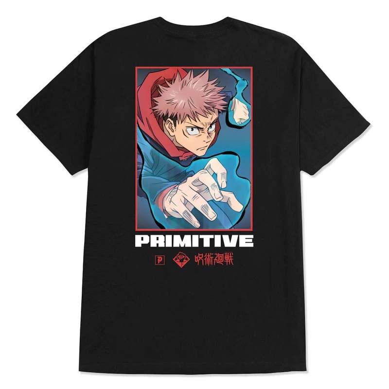 Primitive X Jujutsu Kaisen Yuji T Shirt – Black S