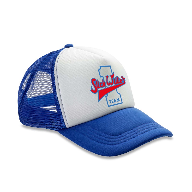 Slick Willie’s 1970’s Logo Trucker Cap – Blue