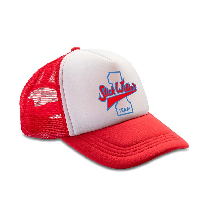 Slick Willie’s 1970’s Logo Trucker Cap – Red