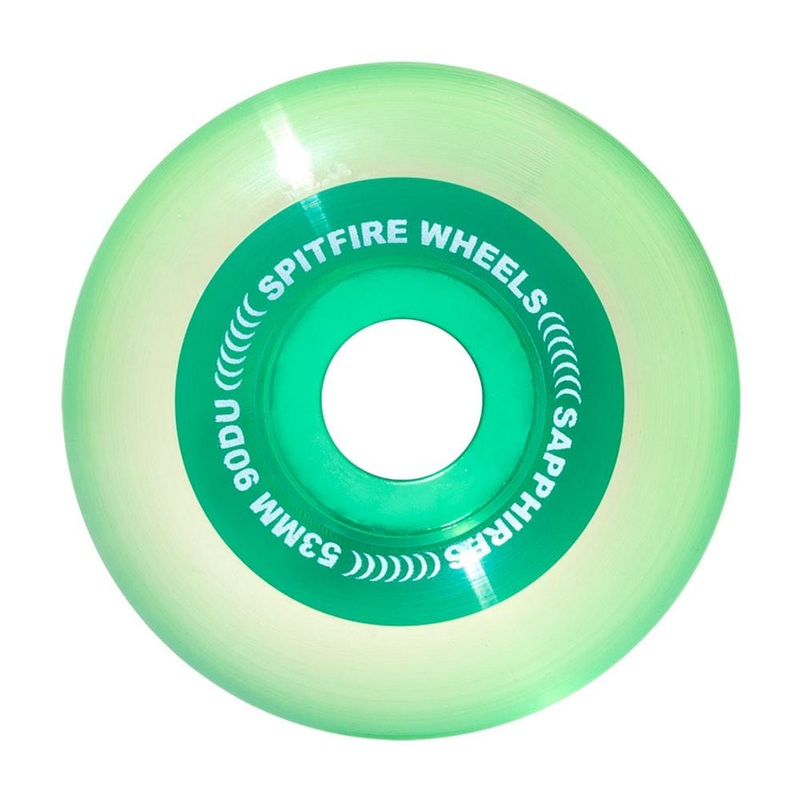 Spitfire Sapphires Green Skateboard Wheels – 53mm 90D