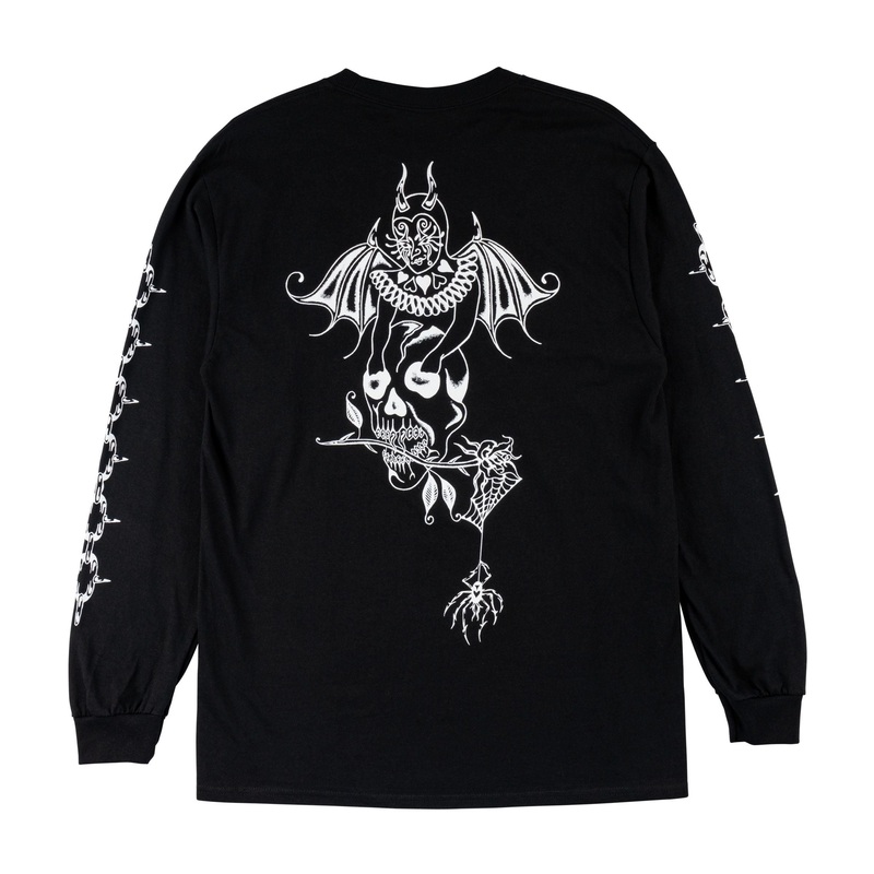 Welcome Angel Long Sleeve T-Shirt – Black S