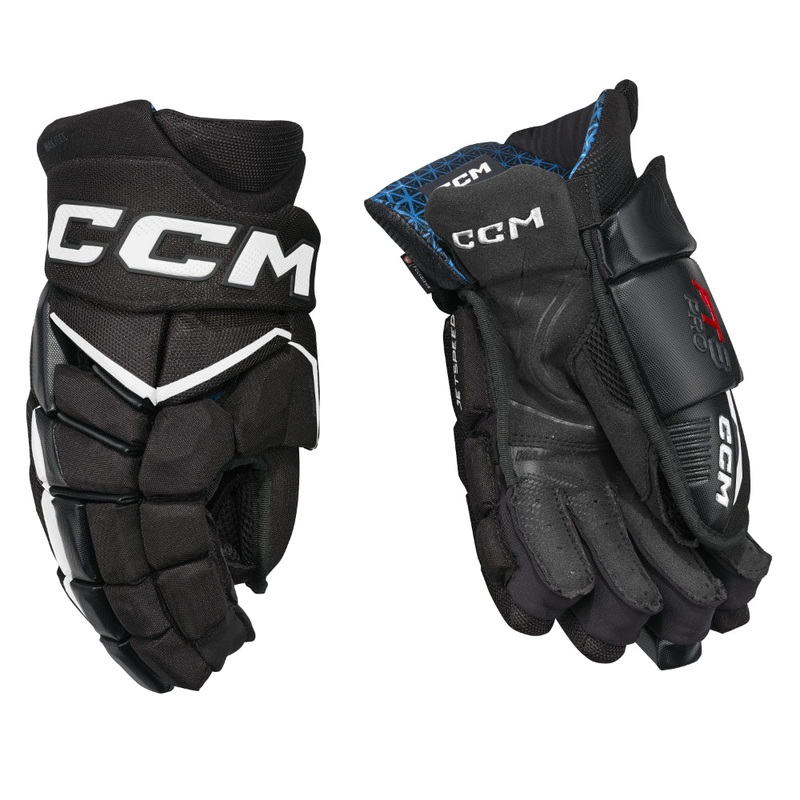 CCM Jetspeed FT8 Pro Hockey Gloves Junior 11″ Black/White