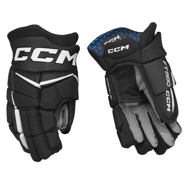 CCM Jetspeed FT880 Hockey Gloves Junior 10″ Black/White