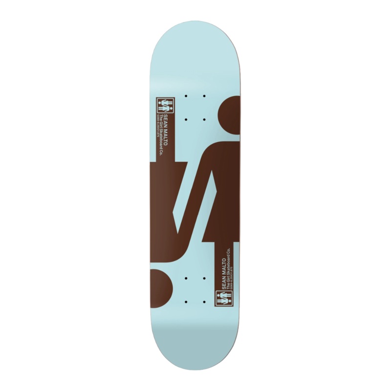 Girl Malto Double OG Twin Tip Blue Skateboard Deck – 8.25″