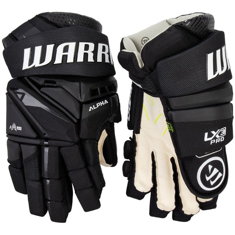 Warrior Alpha LX3 Pro Hockey Gloves Youth 8″ Black