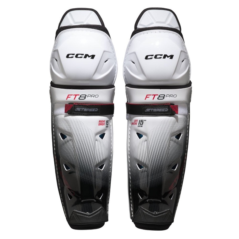 CCM Jetspeed FT8 Pro Shin Guards Junior 12″