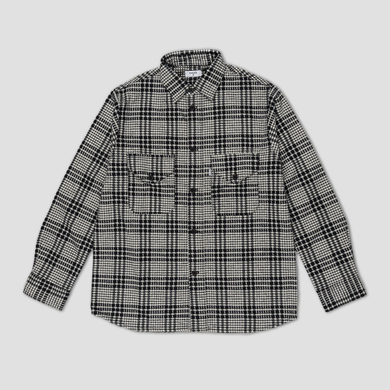 Dancer Double Pocket Shirt Black Check Small