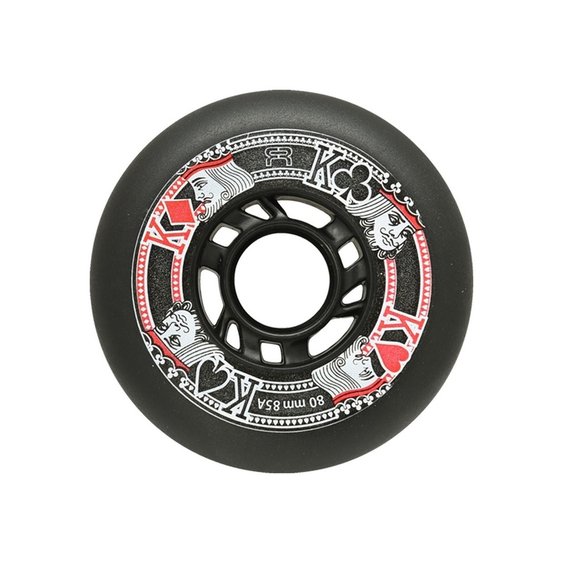 FR Street Kings Inline Skate Wheels 85a – Black 4 Pack 72mm
