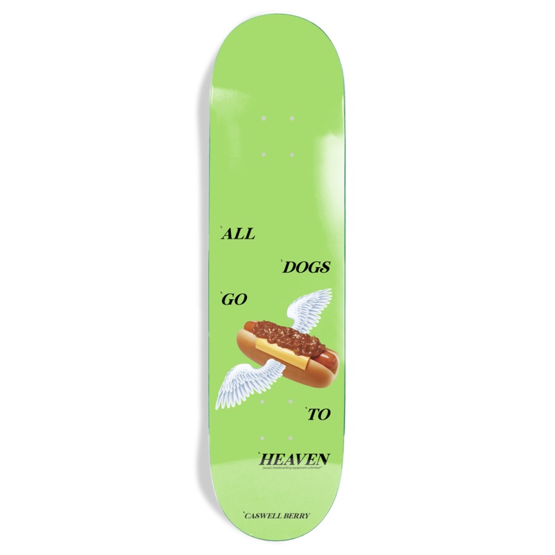 Jacuzzi Unlimited Caswell Berry Hot Dog Heaven Ex7 Skateboard Deck – 8.25″