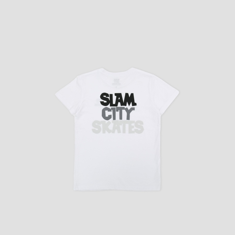 Slam City Classic Scale Logo Kids T-Shirt White 2/3 Years