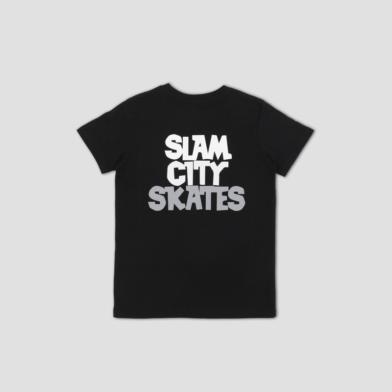 Slam City Classic Scale Logo Youth T-Shirt Black 8/9 Years