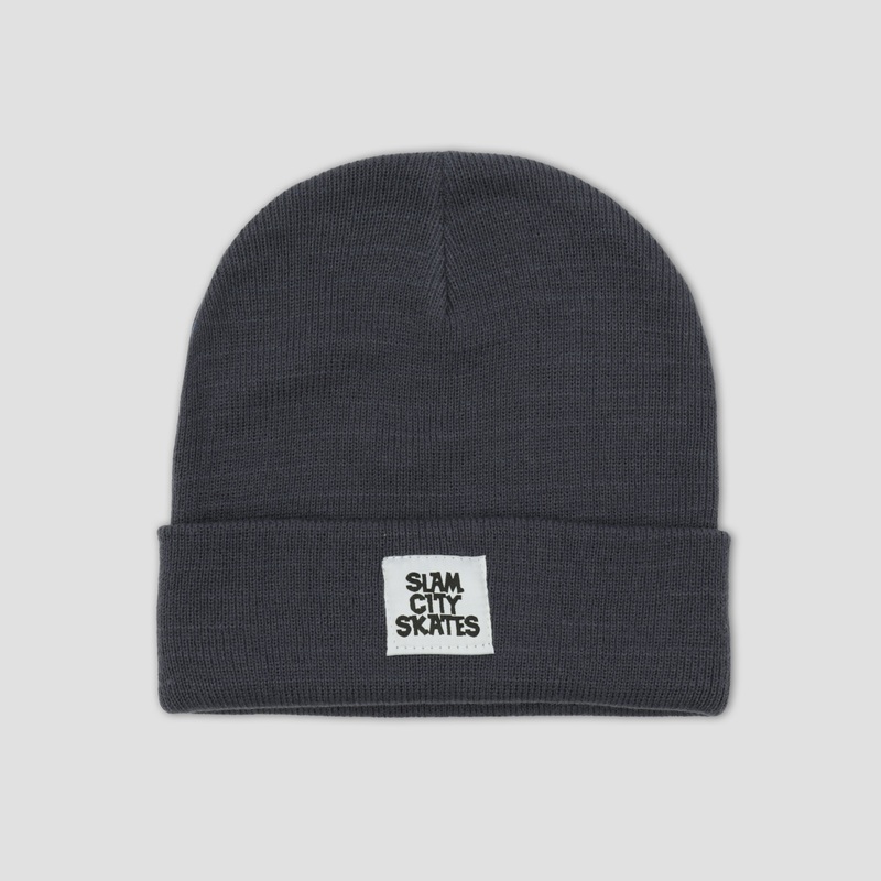 Slam City Skates Mile Beanie Slate