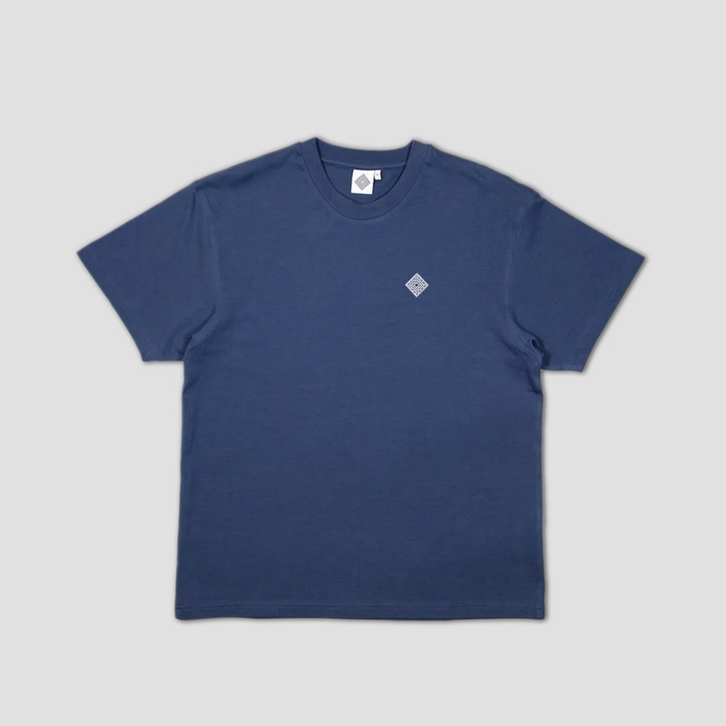 The National Embroidered Logo T-Shirt Harbour Blue Small