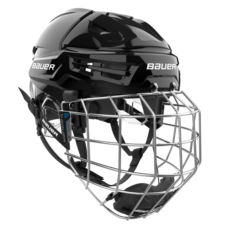 Bauer Re-Akt 70 Hockey Helmet Combo Senior S Black