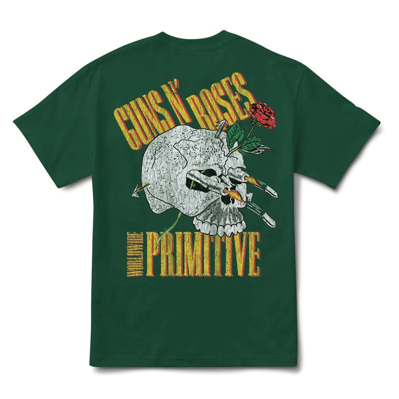 Primitive X Guns N’ Roses Nightrain T-Shirt – Forest Green S