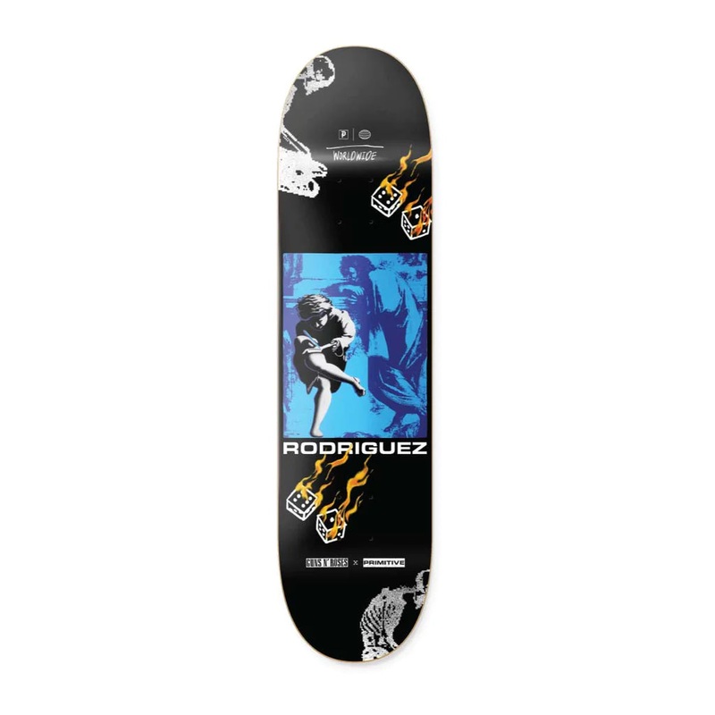 Primitive X Guns N’ Roses Rodriguez Estranged Skateboard Deck – 8.125″