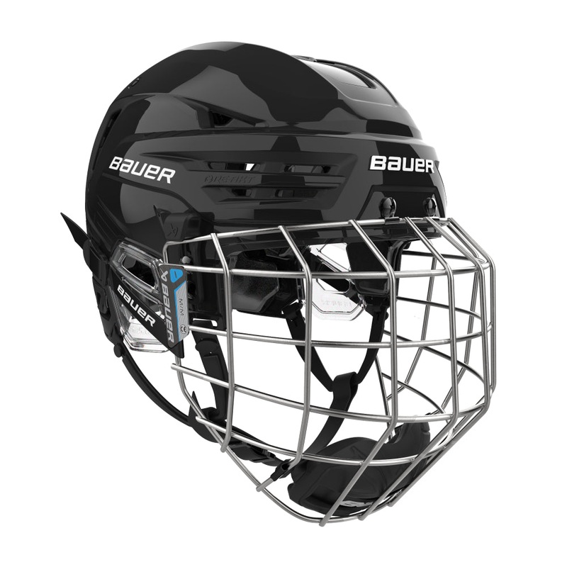 Bauer Re-Akt 90 Hockey Helmet Combo Senior S Black