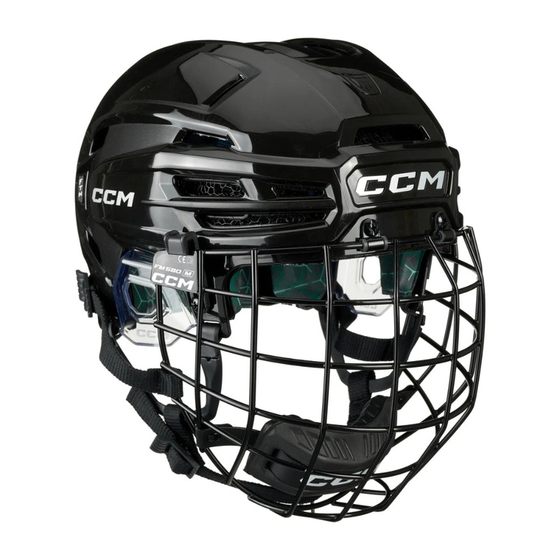 CCM Jetspeed FTW Hockey Helmet Combo Senior XS/S Black