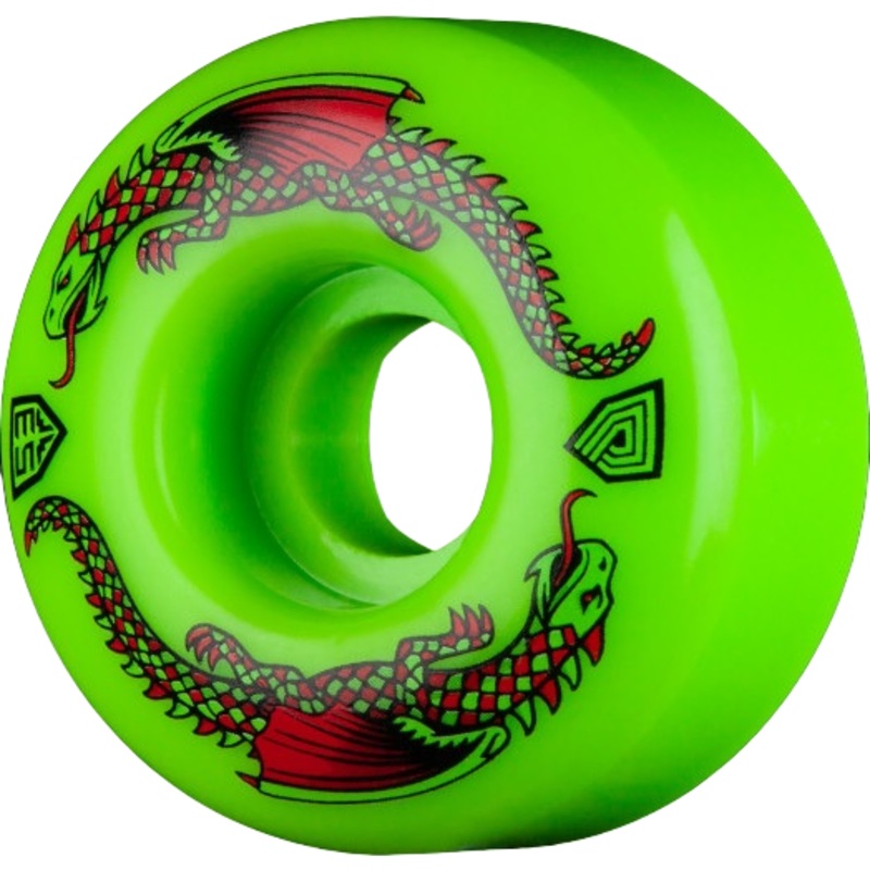 Powell Peralta Dragon Formula Green Skateboard Wheels – 53mm 93a