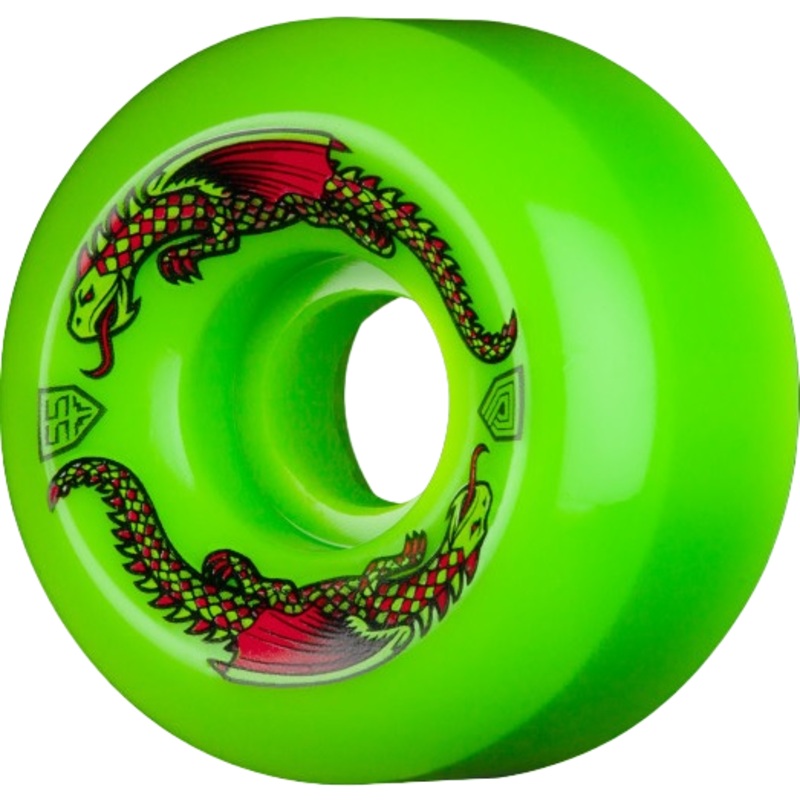 Powell Peralta Dragon Formula Green Skateboard Wheels – 55mm 93a