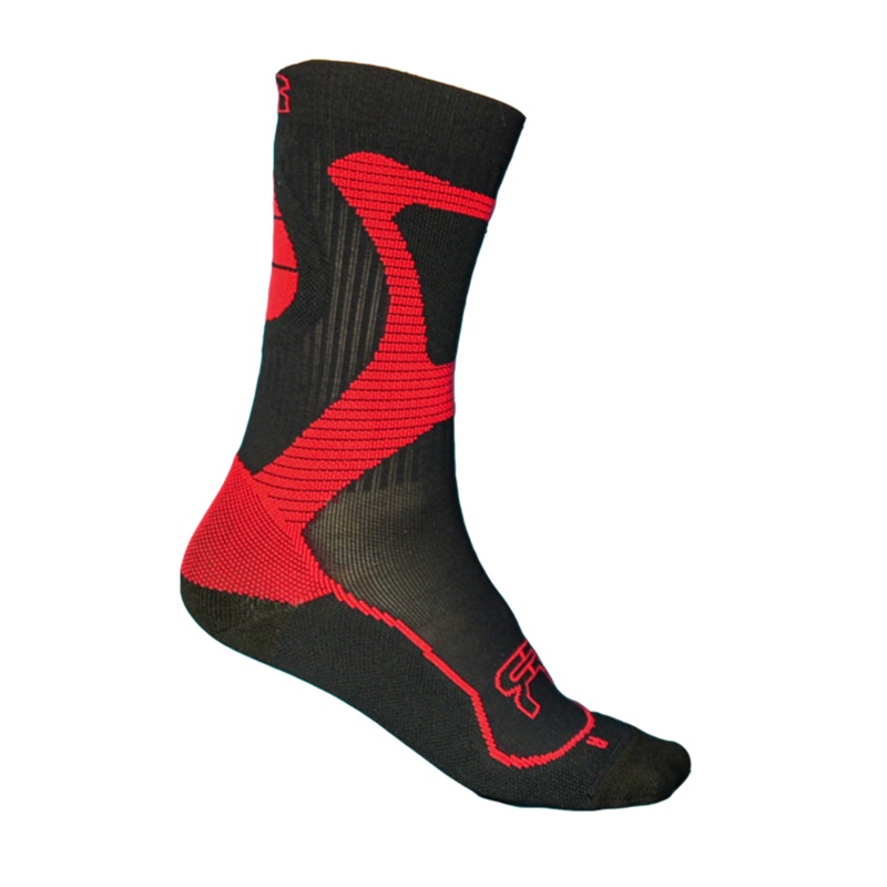 Skate socks black red 36–38