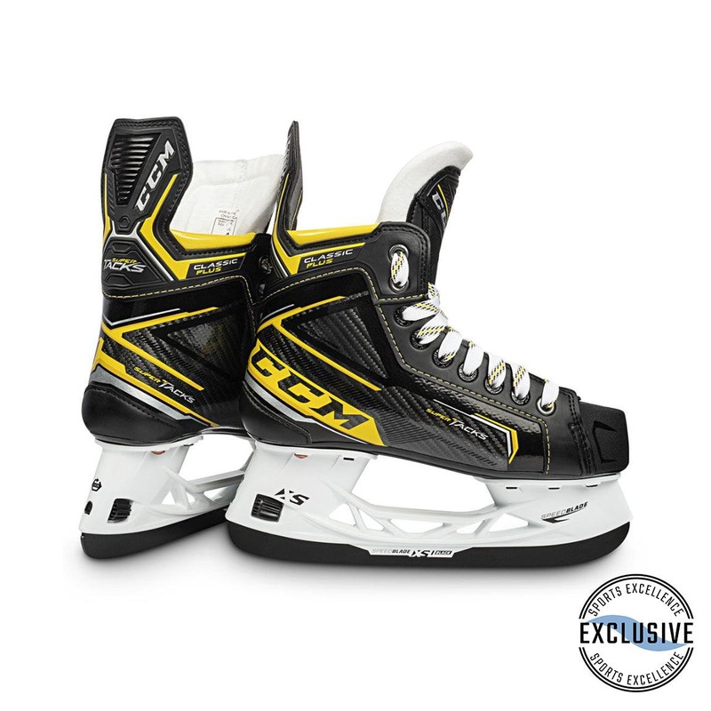 Super Tacks Classic + Skates – Junior 2 D Black/Black/White
