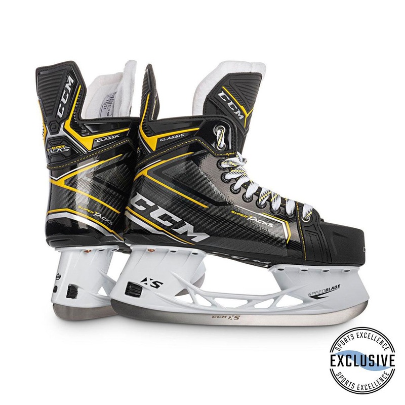 Super Tacks Classic Skates – Senior 6 D Black/Black/White