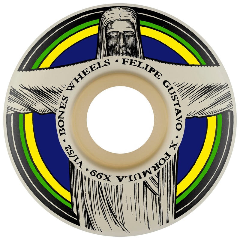 Bones X Formula Gustavo Redeemer V1 Standard Skateboard Wheels – 52mm 99a