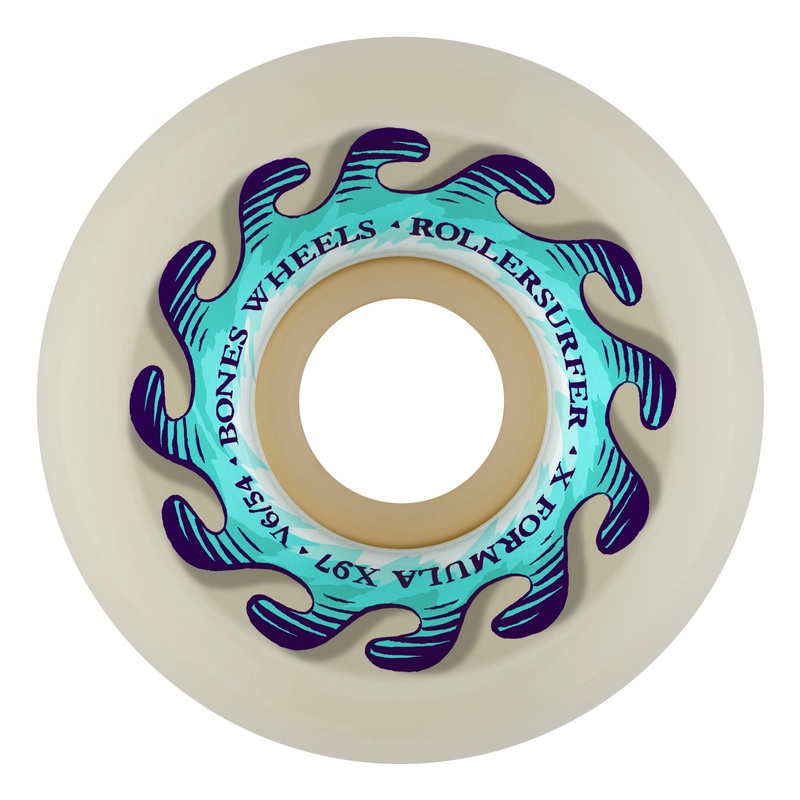 Bones X Formula Koppl Infinite Wave V6 wide-cut Skateboard Wheels – 54mm 97a