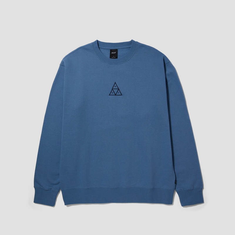 HUF Set Triple Triangle Crew Slate Blue Small